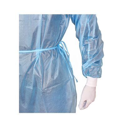 NOLIKTAVĀ! *Vienreizējās lietošanas/ vienreizlietojams medicīnisks ūdensizturīgs halāts ABENA, zils, 142 x 150 cm (garums x platums), izmērs XL, 1 gab.