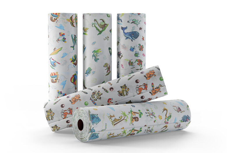 Hospitāļu / kušetes papīra rullis KidsRoll ar zīmējumiem, 50cmx 46m. medical bed sheets