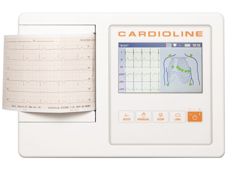 Elektrokardiogrāfs CARDIOLINE ECG100L BASIC. Tips:  Medicīnas ierīce   Klase:  II A