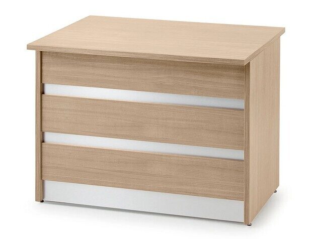 Reģistratūras galds bez letes, 1000x800x750 mm