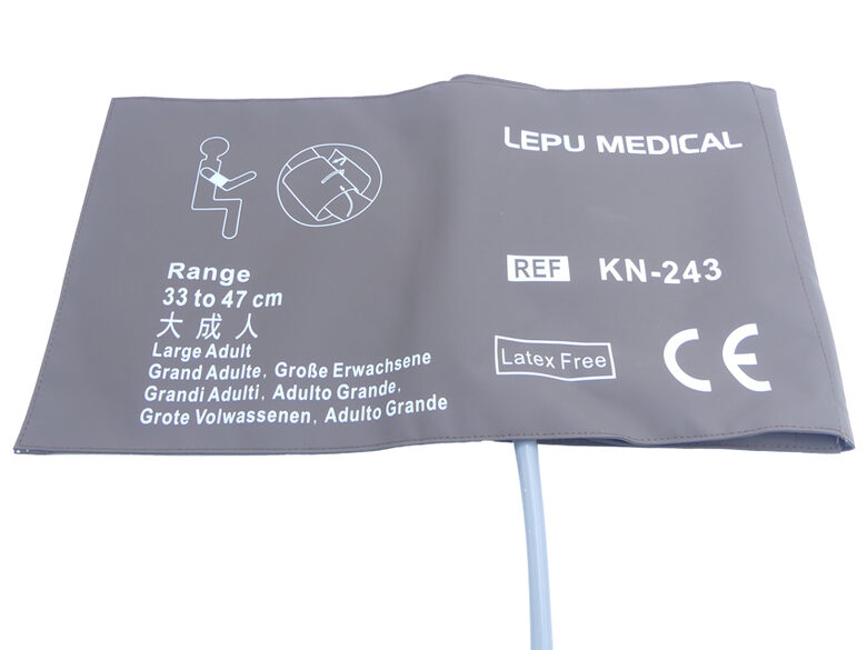 NIBP manšete pieaugušajiem, liela 33–47 cm. Tips: Medicīnas ierīce Klase: I