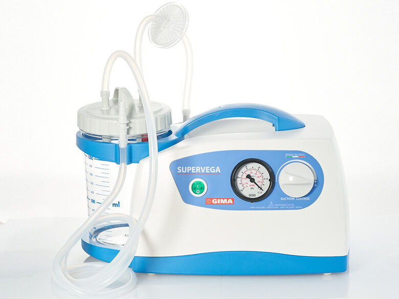 Aspirācijas sūknis Super Vega 1 litrs . Normas: EN 60601-1-1, EN 60601-1-2, EN 60601-1-11, 93/42/EEK. Tips:  Medicīnas ierīce   Klase:  II A
