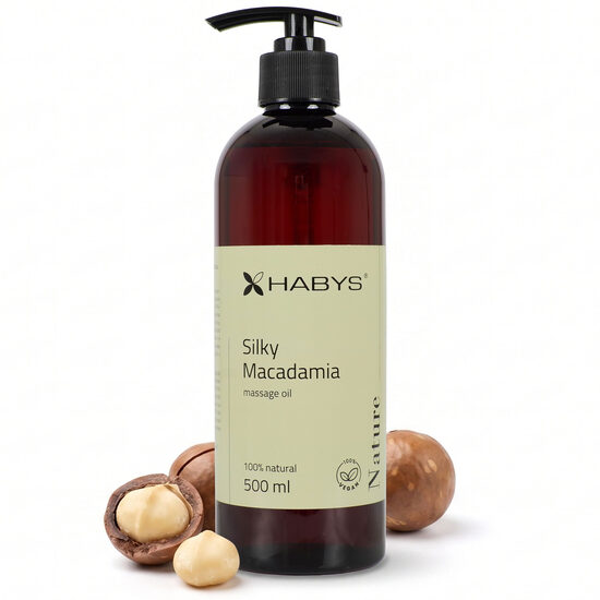 Nature Silky Macadamia eļļa ar dozatoru. Piemērota masāžai, ķermeņa, sejas un galvas ādas kopšanai. Piemērota visiem ādas tipiem, īpaši sausai un jutīgai ādai, 500 ml