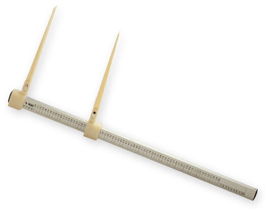 Mazuļa garuma mērinstruments. BABY MEASURING ROD WITH CALIPERS. Tips:  Medicīnas ierīce   Klase:  IM