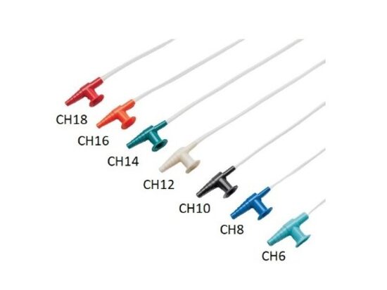 Atsūkšanas katetrs ar vakuuma kontroli, 60 cm, sterils, 50 gab.