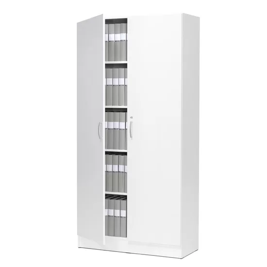 Slēdzams skapis, 2000x1000x328 mm, balts lamināts