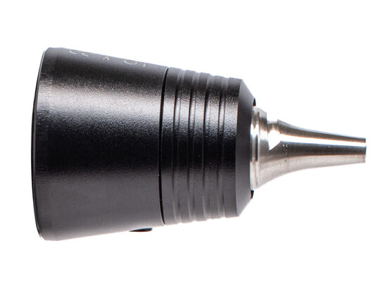 RCS-100 otoskopa lēca ar pneimatisko otoskopijas portu. Tips:  Medicīnas ierīce   Klase:  I