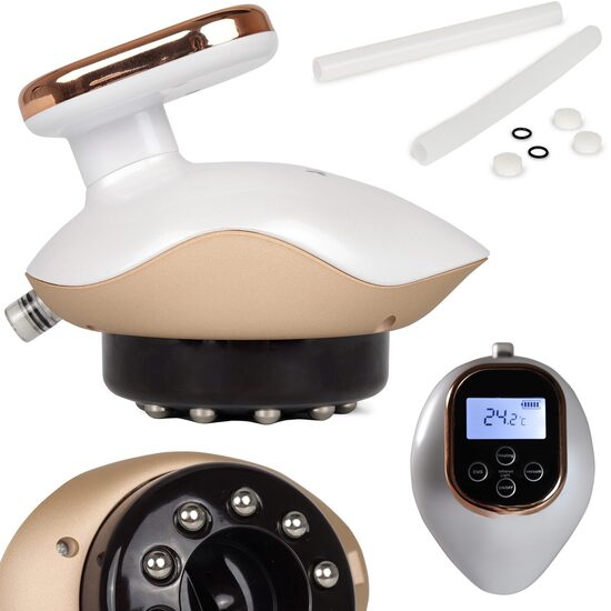 Elektriskā ķermeņa masāžas vakuummasāža ar ērtu rokturi, regulējamu sūkšanas jaudu, temperatūras kontroli, EMS elektrostimulāciju un 10 magnētiskajiem punktiem