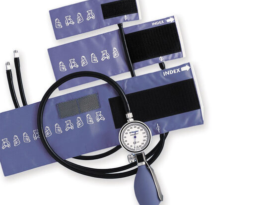 BABYPHON PEDIATRIC SPHYGMOMANOMETER – RIESTER bērnu mehāniskais asinsspiediena mērītājs ar 3 aprocēm. 