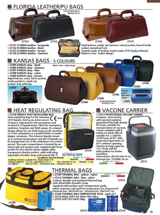 LEATHER/PU BAGS. HEAT REGULATING BAG. VACCINE CARRIER. THERMAL BAGS. Cenas un pieejamība pēc pieprasījuma