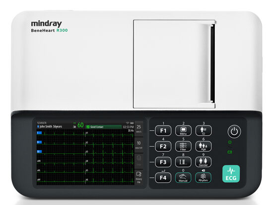 Elektrokardiogrāfs MINDRAY BeneHeart R300 ar printeri. Tips: Medicīnas ierīce Klase: II A
