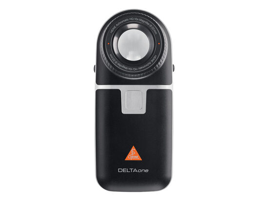 Dermatoskops HEINE DELTAONE DERMATOSCOPE neinvazīvai īslaicīgai kontakta un bezkontakta ādas izmeklēšanai. Tips: Medicīnas ierīce Klase: I