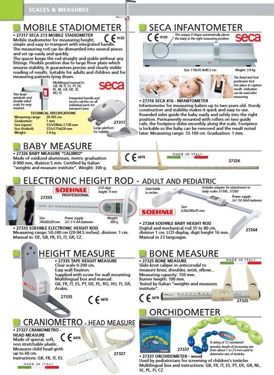MOBILE STADIOMETER. SECA INFANTOMETER. BABY MEASURE. ELECTRONIC HEIGHT ROD - ADULT AND PEDIATRIC. HEIGHT MEASURE. BONE MEASURE. CRANIOMETRO - HEAD MEASURE. ORCHIDOMETER. Cenas un pieejamība pēc pieprasījuma