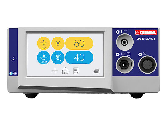 DIATERMO 50 TOUCH monopolar 50W – elektroķirurģijas iekārta ar skārienvadību. Tips: Medicīnas ierīce Klase: II B