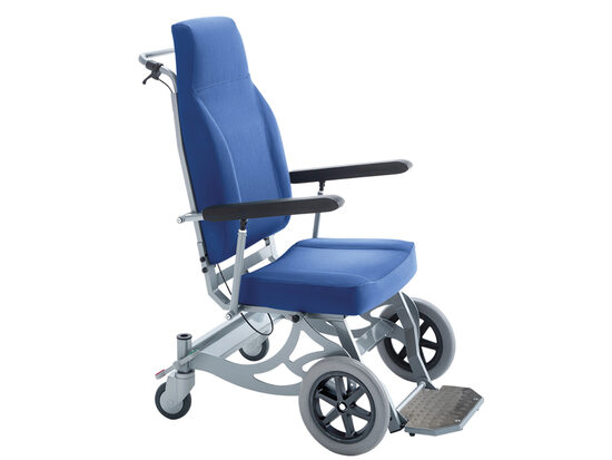 2024.gada modelis! Pārvietošanas krēsls pacientu transportēšanai. Maksimālā svara izturība: 160 kg. IM klase. Ugunsdrošs. Tips:  Medicīnas ierīce   Klase:  I