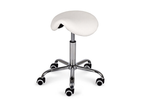 *Ergonomisks grozāms krēsls ar profilētu sēdekli seglu formā. Maksimālā slodze: 150 kg