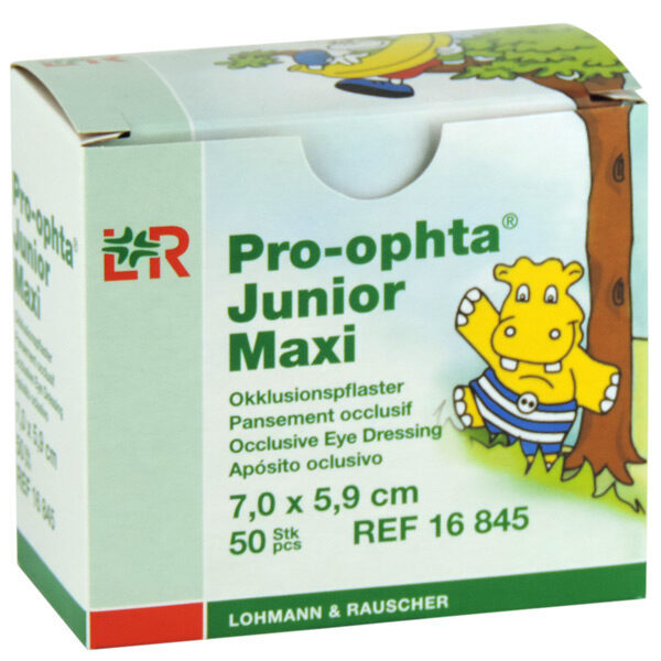 *PRO OPHTA Junior acu plāksteri, 6.5x5.4 cm, 50 gab.