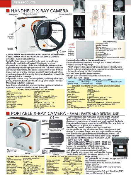 HANDHELD X-RAY CAMERA, PORTABLE X-RAY CAMERA - SMALL PARTS AND DENTAL USE. Cenas un pieejamība pēc pieprasījuma