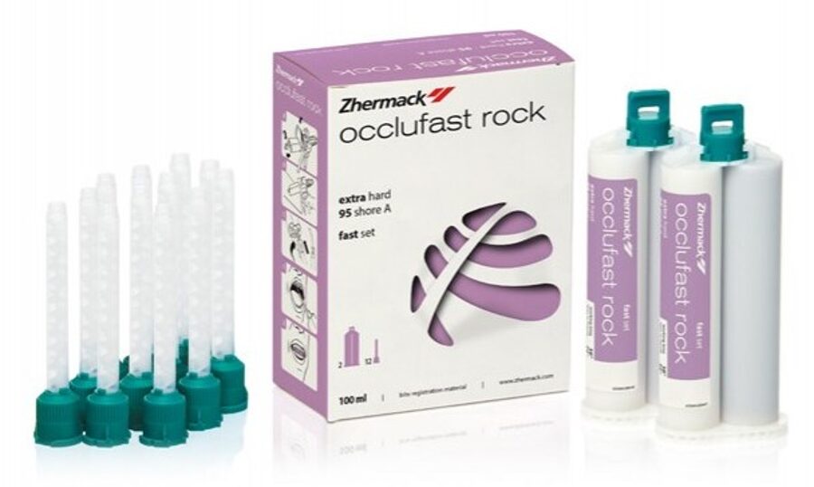 Zhermack Occlufast Rock A-silikons sakodiena reģistrācijai, 100 ml + uzgaļi
