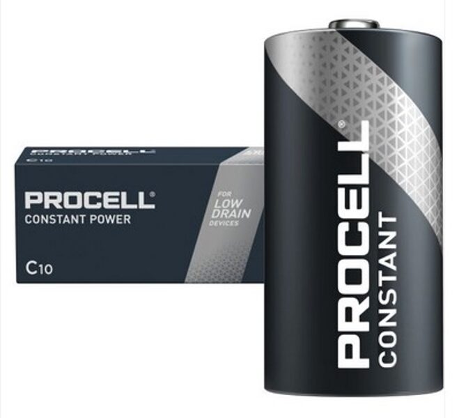 Duracell Procell baterijas INDUSTRIAL C, 10 gab.