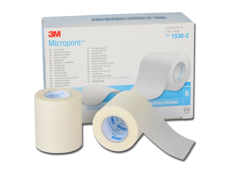 *MICROPORE 3M - h 51 mm x 9,14 m. Hipoalerģiska papīra lente, 6 ruļļi. Tips: Medicīnas ierīce Klase: I