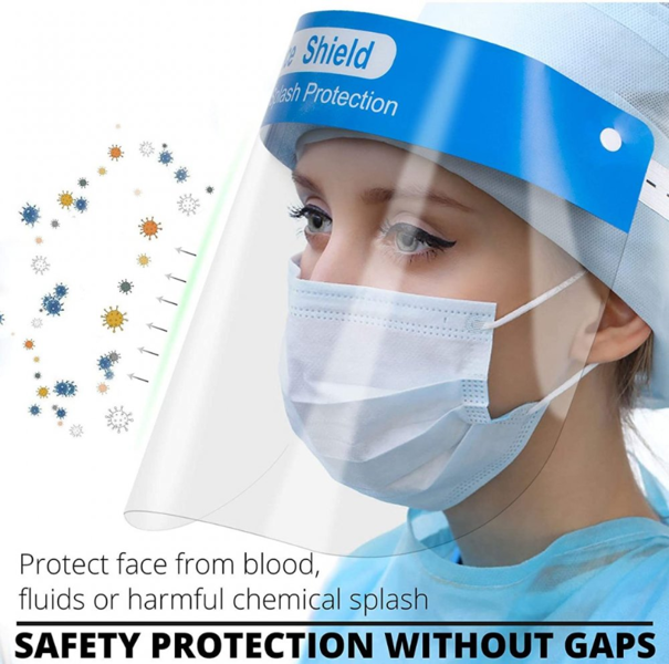 *Medicīnisks sejas aizsargs/ vairogs Medical Face Shield N1 MZ-001 NEW/ maska/ ekrāns