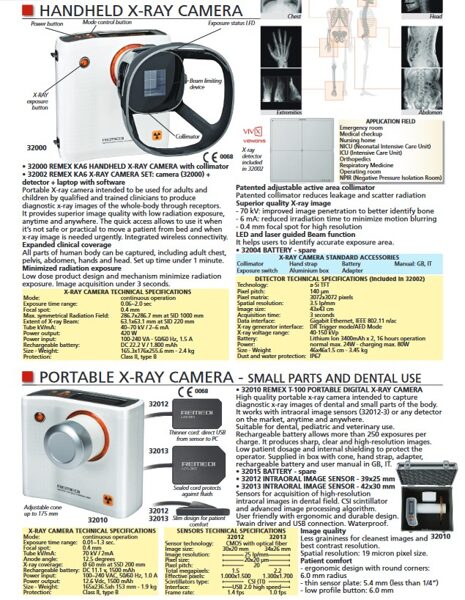 2024 gada 2.pusgada jaunākie produkti - ROKAS RENTGENA KAMERA, PORTABLE X-RAY CAMERA - SMALL PARTS AND DENTAL USE