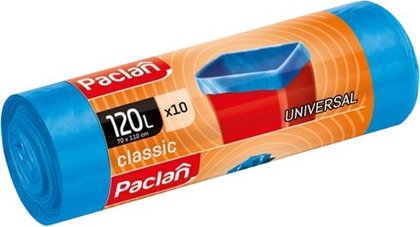 Atkritumu maisi CLASSIC UNIVERSAL, 120 litri, 10 gab., zili