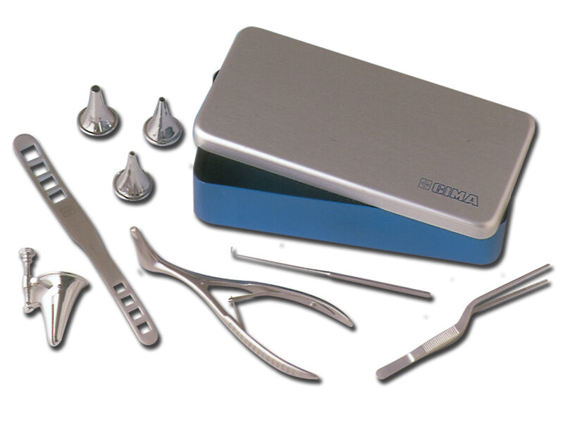 *Instrumentu komplekts ENT KIT alumīnija kastē (21x10xh 5 cm), 6 gab. Tips:  Medicīnisko ierīču komplekts