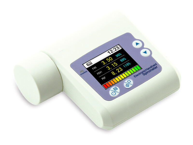 *Spirometrs SP-10 ar lielu TFT ekrānu, lai skaidri parādītu gan skaitļus, gan plūsmas diagrammas. Tips:  Medicīnas ierīce   Klase:  II A