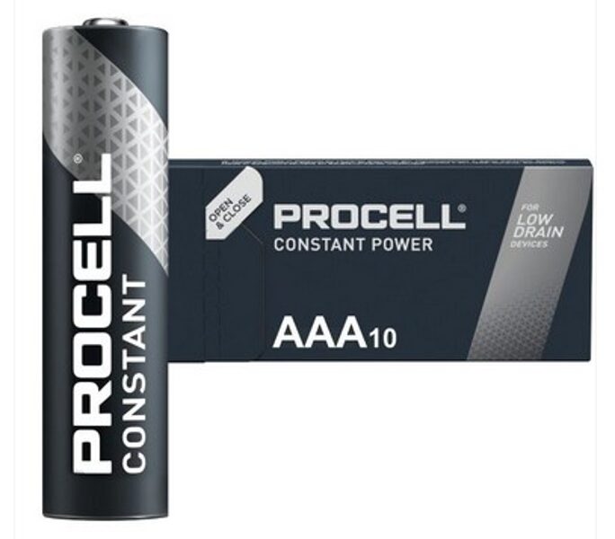 Duracell Procell baterijas INDUSTRIAL AAA, 10 gab.