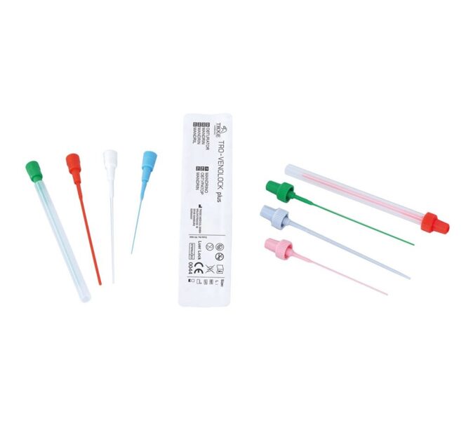 TRO-VENOLOCK plus mandrēna vēnu katetram, sterila, 100 gab. Dažādi izmēri