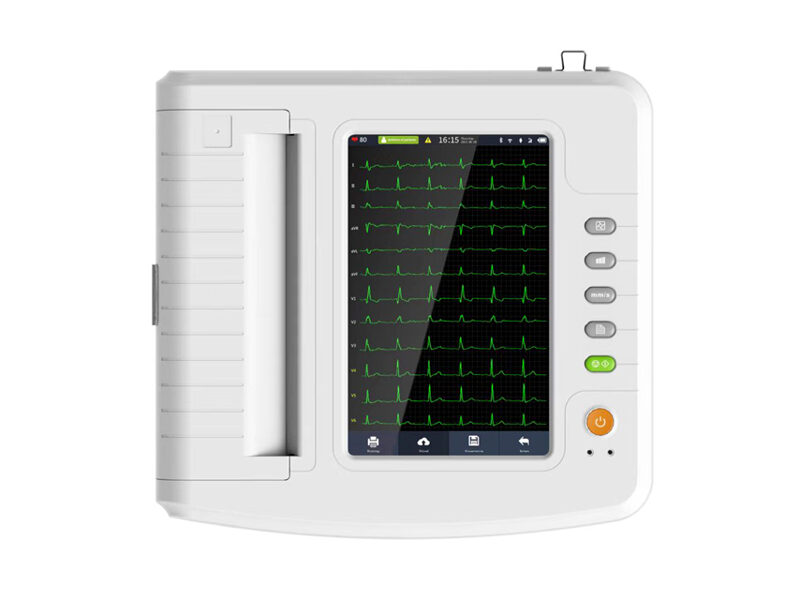 Elektrokardiogrāfs 1212G EKG - 12 kanālu ar monitoru. Tips: Medicīnas ierīce Klase: II A