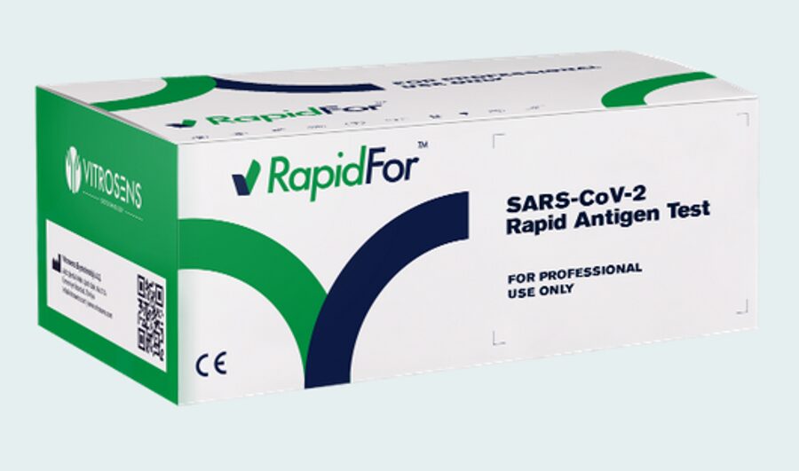 SARS-CoV-2 COVID - 19 antigēna eksprestesti. Noteikšanai no nazālas, nazofarengiālas vai orofarengiālas iztriepes parauga, 25 gab.