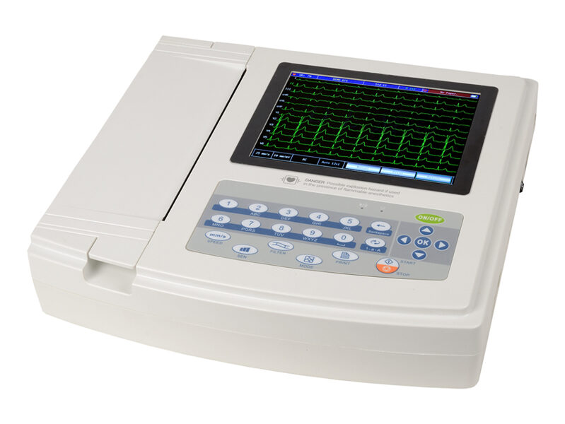*Elektrokardiogrāfs 1200G EKG - 12 kanālu ar monitoru. Tips:  Medicīnas ierīce   Klase:  II A