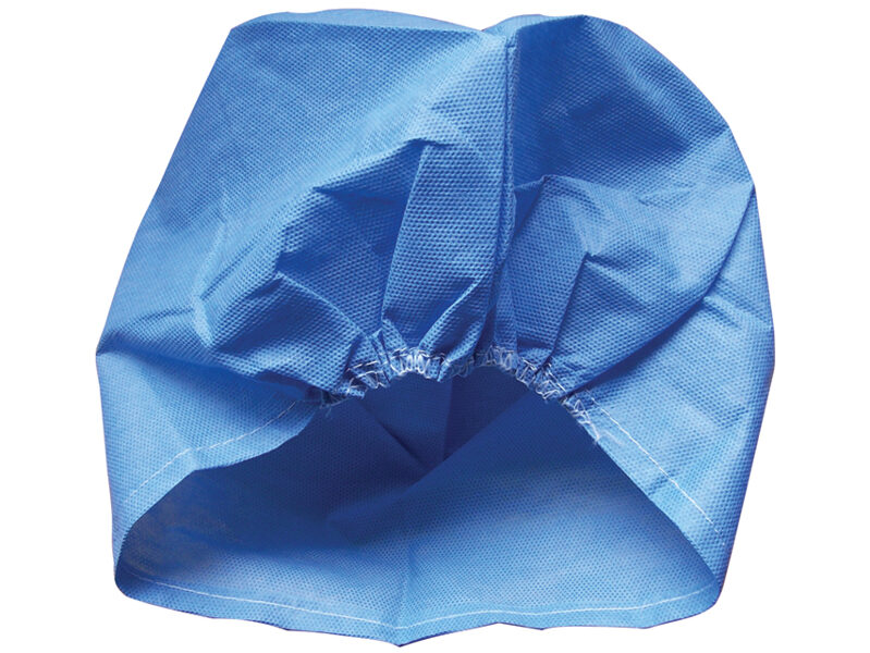*Cepurīte, zila, izmērs: 62 x 14,5 cm, elpojoša un ūdensizturīga, 1000 gab. Tips: Medicīnas ierīce Klase: I