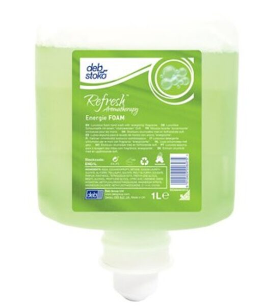 Putu ziepes ar citrona ēteriskajām eļļām un koriandru, 1 litrs