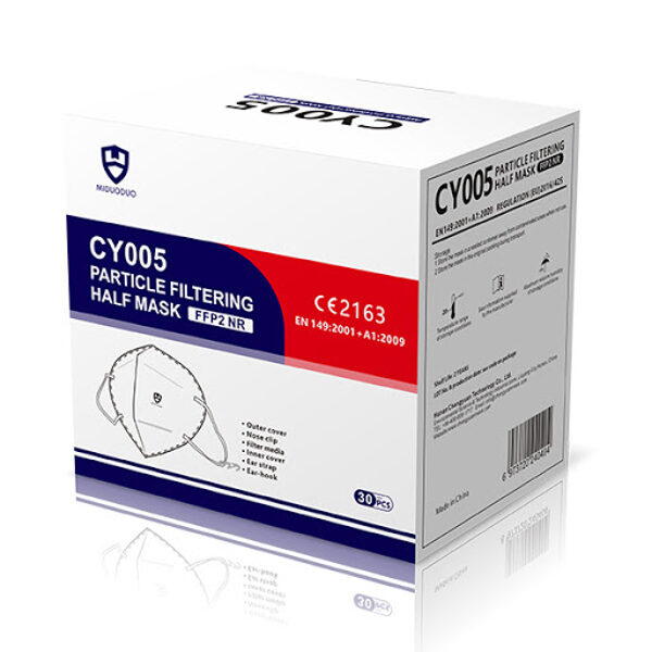 *Augstas kvalitātes sertificēts respirators/sejas maska FFP2. Modelis: CY005