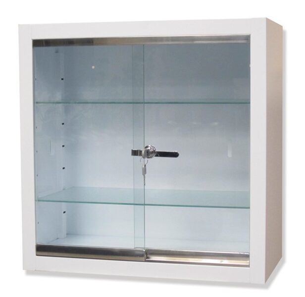 *Piekarināms skapis zāļu uzglabāšanai ar 2 rūdīta stikla durvīm un 2 rūdīta stikla plauktiem. Izmērs: 60 x 30 xh 60 cm. Ražots Itālijā