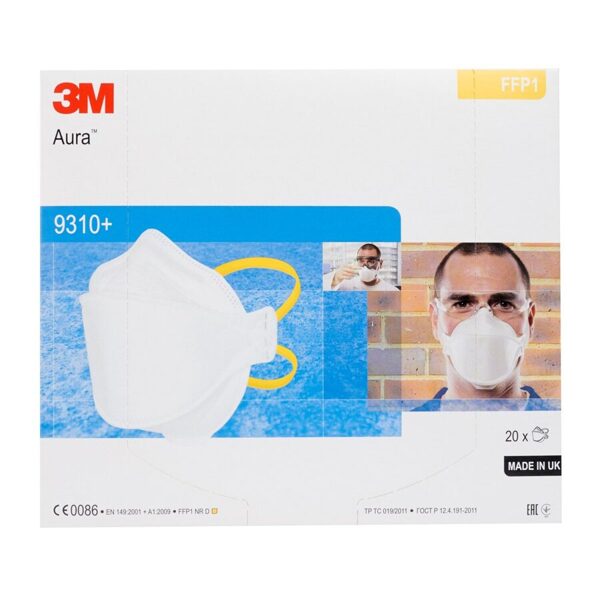 *Sertificēts respirators/vienreizējās lietošanas sejas maskas / vienreizlietojamās sejas aizsargmaskas 3M FFP1, bez vārsta, 1 gab.