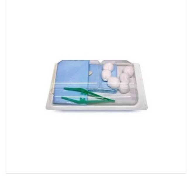 Kateterizācijas komplekts (pārklāji, tupferi, cimdi, plastmasas pincete), sterils, 1 gab.