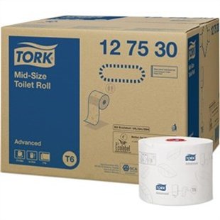 Tualetes papīrs ruļļos/industriālais papīrs TORK PREMIUM ADVANCED, T6, 100m, 27 gab. 127530