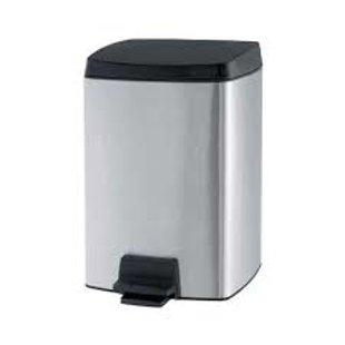 Metāla atkritumu tvertne ar pedāli, 10 litri, vāks aizveras automātiski