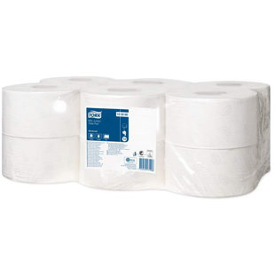 Tualetes papīrs ruļļos/industriālais papīrs TORK ADVANCED MINI JUMBO T2, 170m, 12 gab. 120280