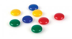 Magnēti tāfelēm, 8 gb. iepakojumā, 30mm diametrs 