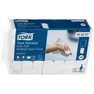 Roku papīra salvetes TORK XPRESS PREMIUM EXTRA SOFT H2, 21 paciņa 100297